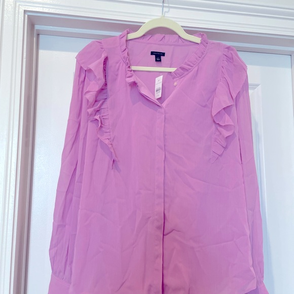 Ruffle Button Blouse - Picture 2 of 4